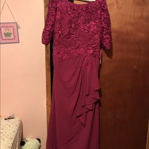 Size 14 Evening Gown Fuschia